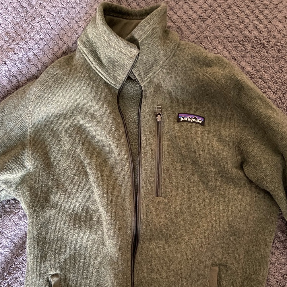 Patagonia Olive Green Full-Zip Jacket